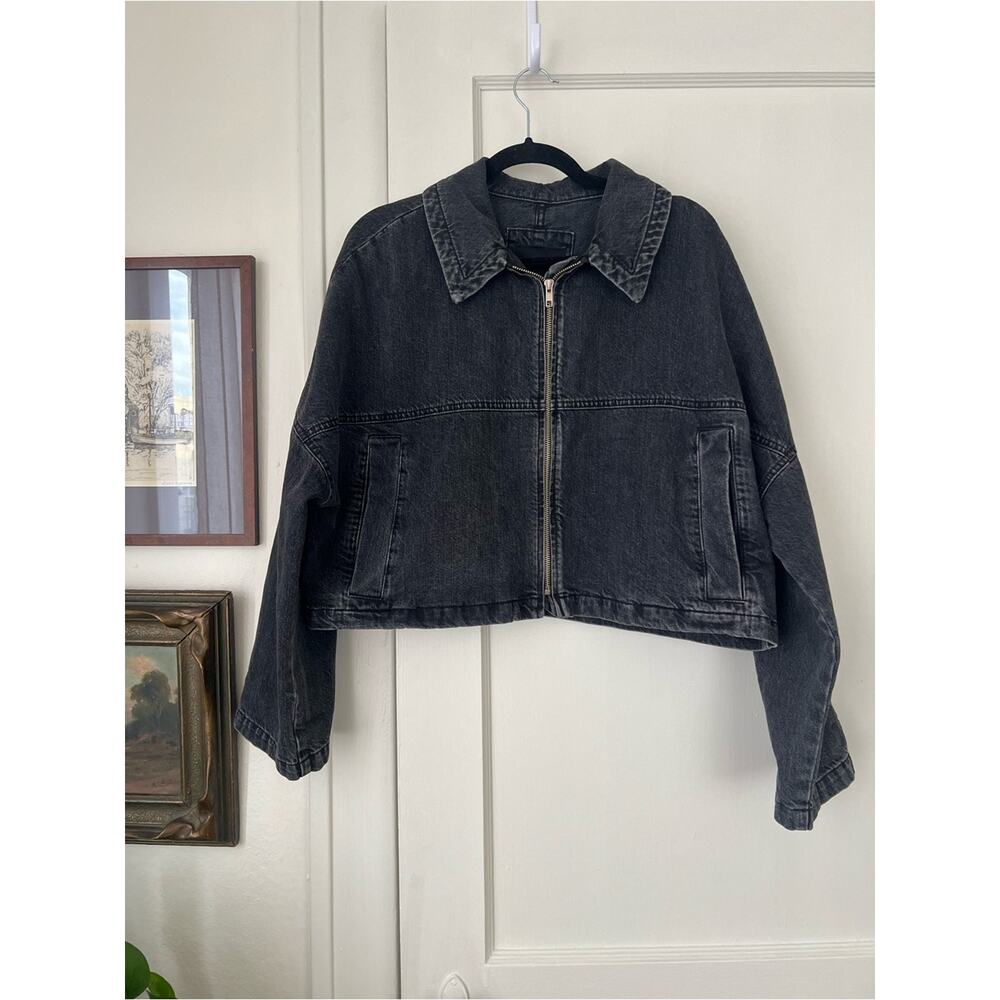 Rachel Comey Algardi Washed Black Denim Jacket - Picture 3 of 9